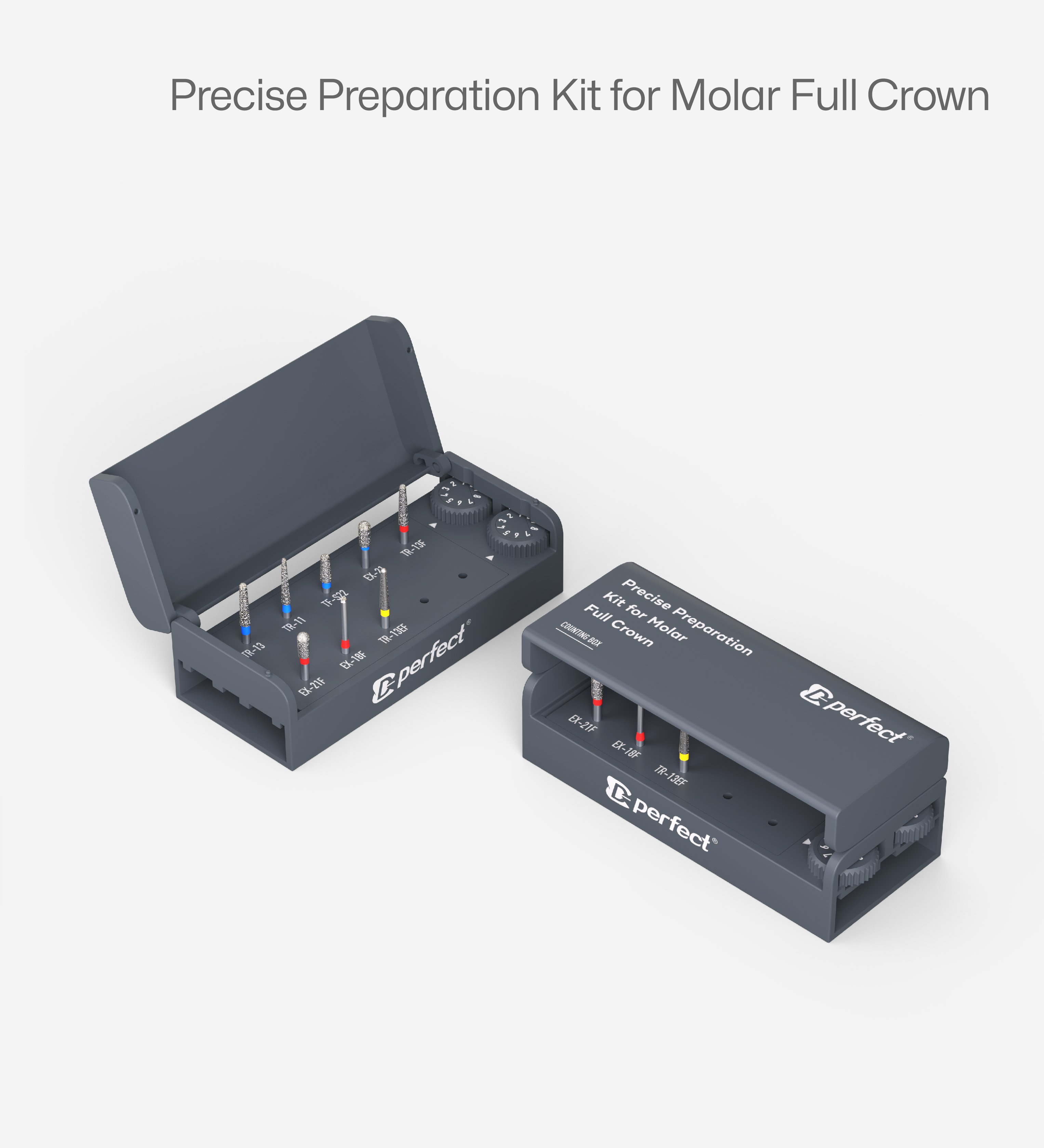 Molar Kron Preparasyon Frez Seti