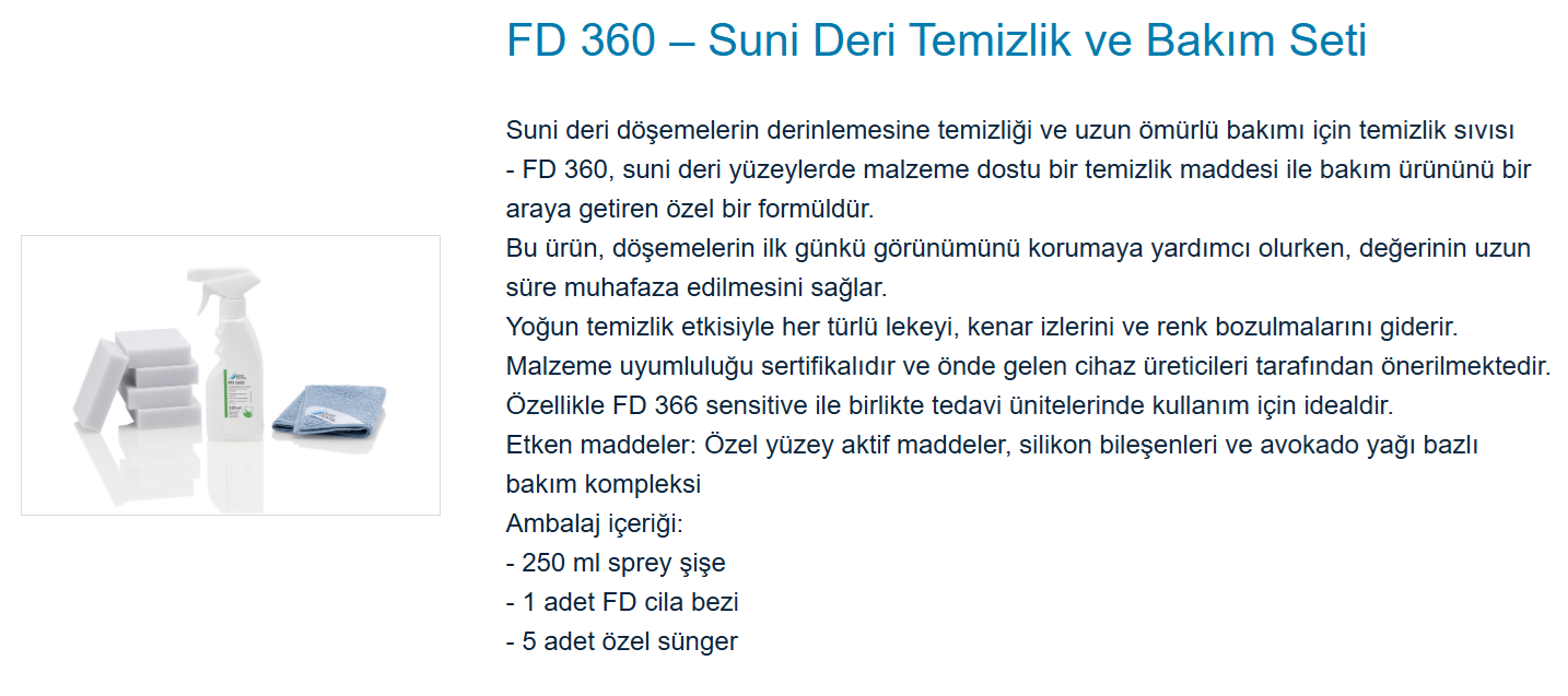 FD 360 Deri Temizleyici